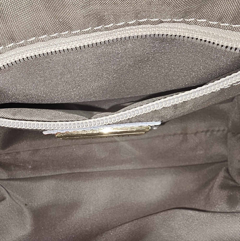 Valentina Floral Print Shoulder/Crossbody Bag with Brown /Dark Tan Strap - Picture 10 of 12